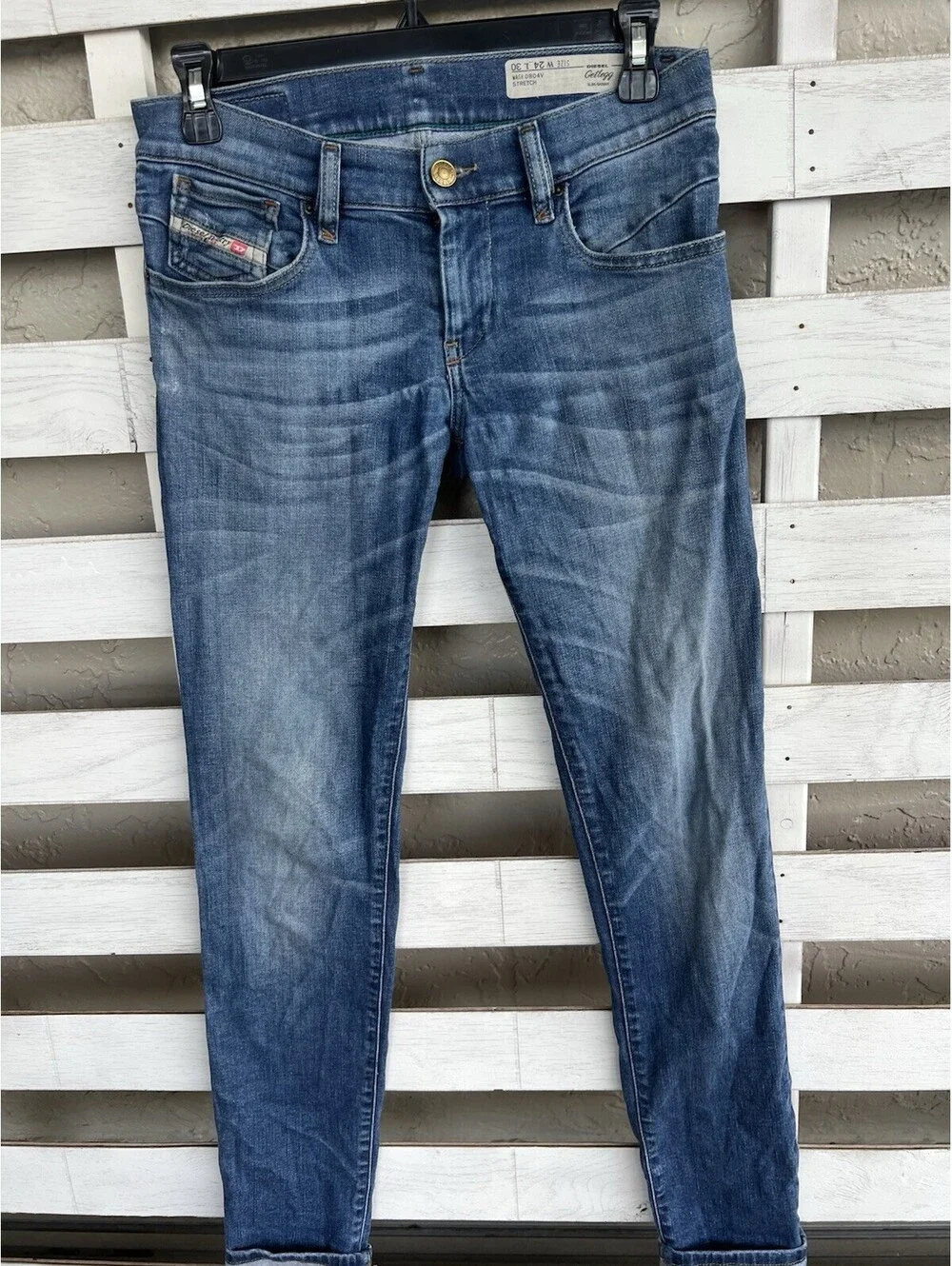 Diesel Getlegg Stretch Slim Skinny Jeans Women's Size W28xL30 Blue.